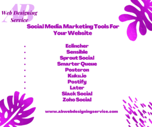 Social media marketing tools for your website