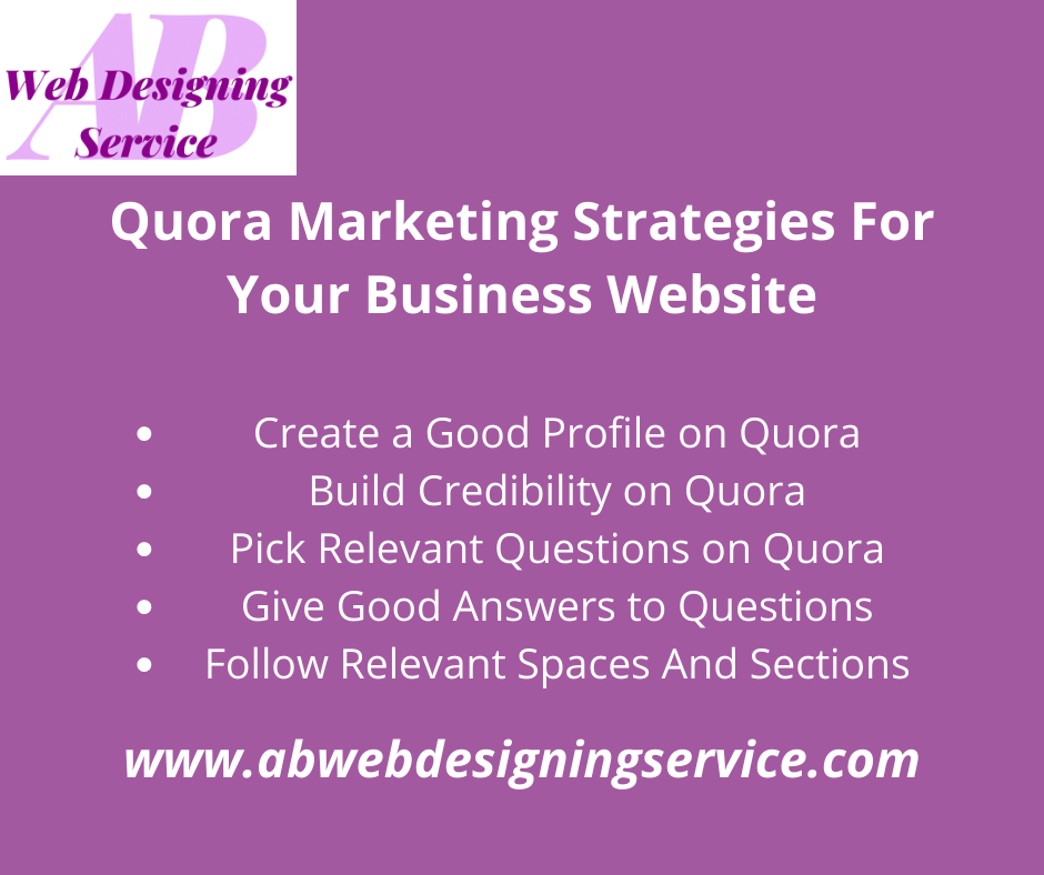 Quora marketing strategies for your business website