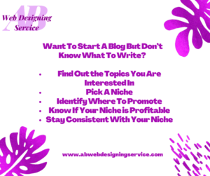 Want to start a blog but don't know what to write?